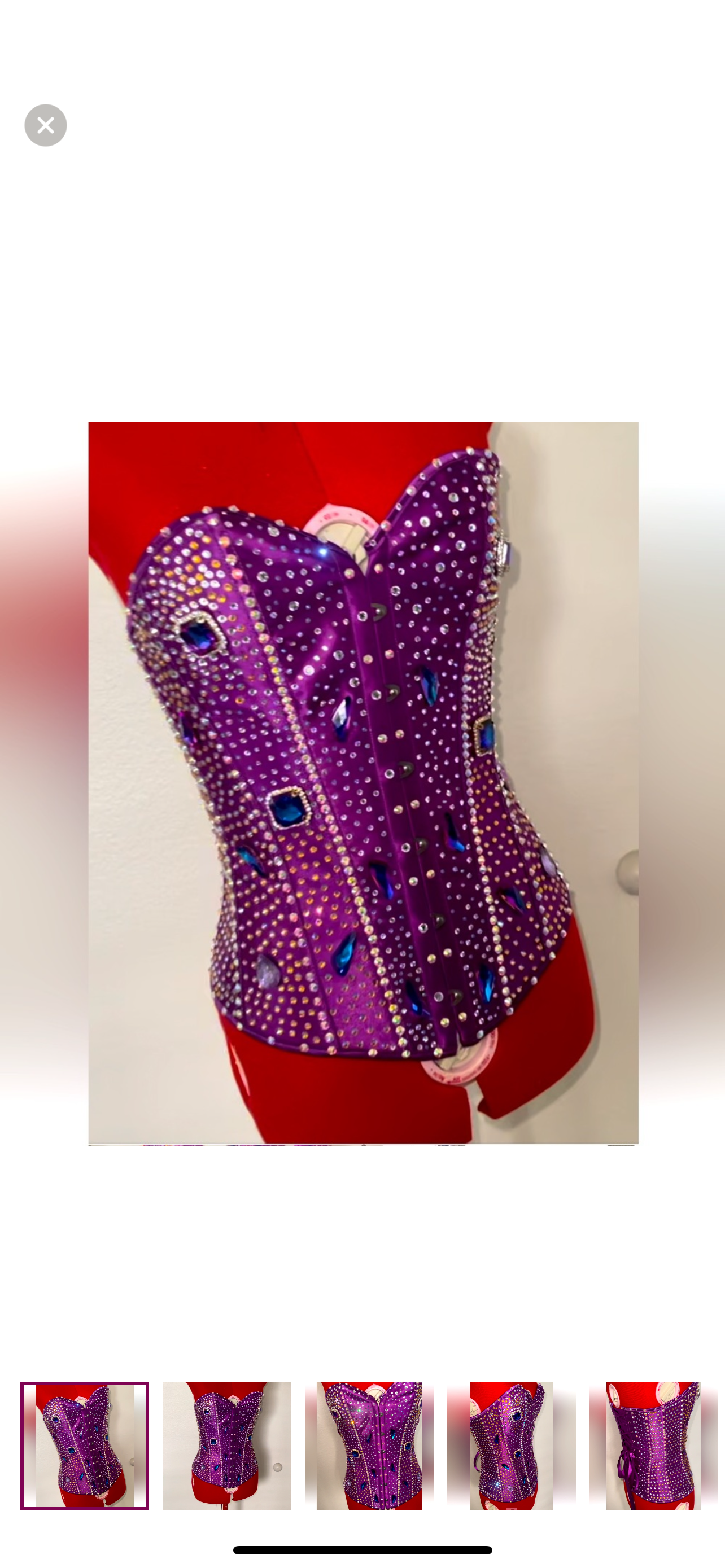 Purple Guess Snap Closure good Corset